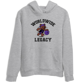 Sneaker Threads – Sneaker Tees To Match Dunk Low Persian Violet – Worldwide Legacy Graphic Tee Heather Grey 2. Perfect for Jordan releases 2025 colorways.