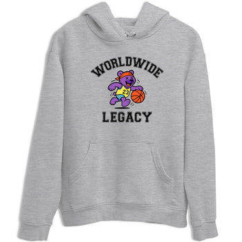 Sneaker Threads – Sneaker Tees To Match New Balance 9060 Prism Purple – Worldwide Legacy Graphic Tee Heather Grey 2. Perfect for Jordan releases 2025 colorways.