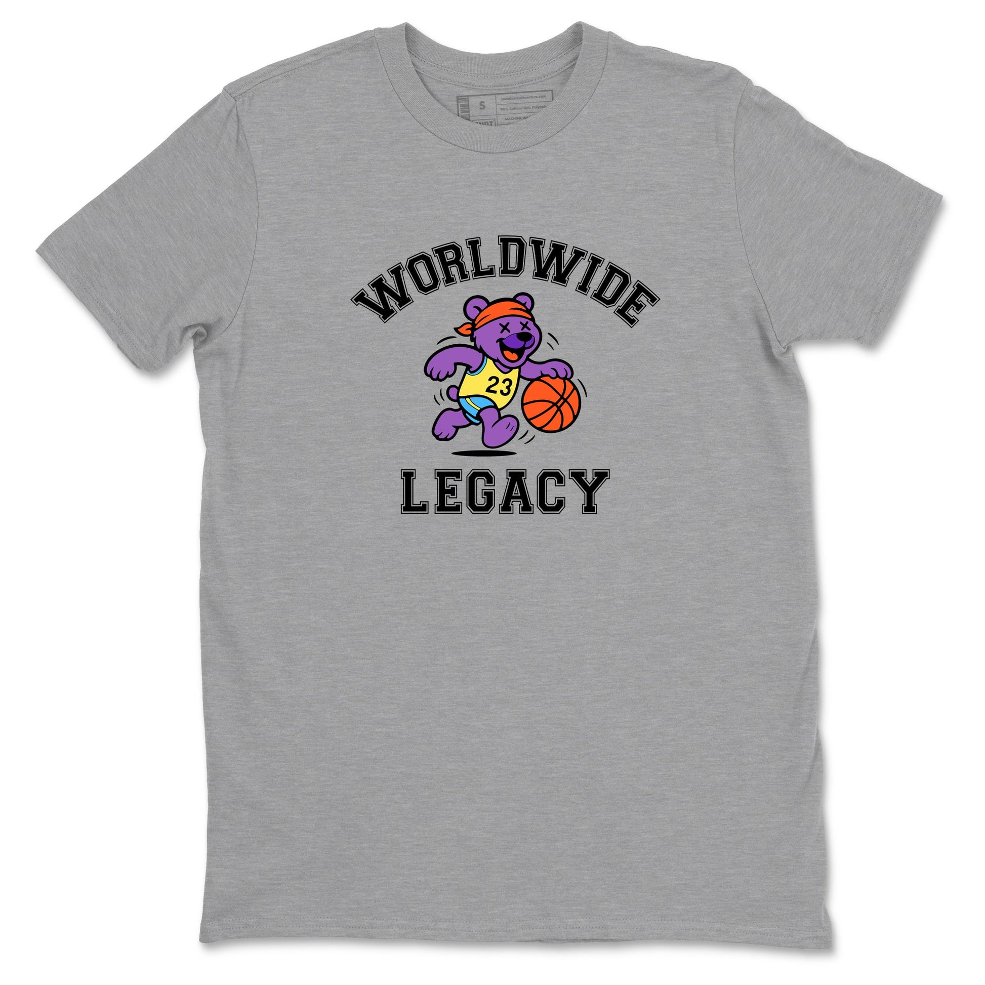 Sneaker Threads – Sneaker Tees To Match New Balance 9060 Prism Purple – Worldwide Legacy Graphic Tee Heather Grey 2. Perfect for Jordan releases 2025 colorways.