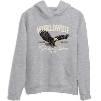 Sneaker Threads – Sneaker Tees To Match Air Foamposite One Pearl – Worldwide Official Nation Graphic Tee Heather Grey 2. Perfect for Jordan releases 2025 colorways.