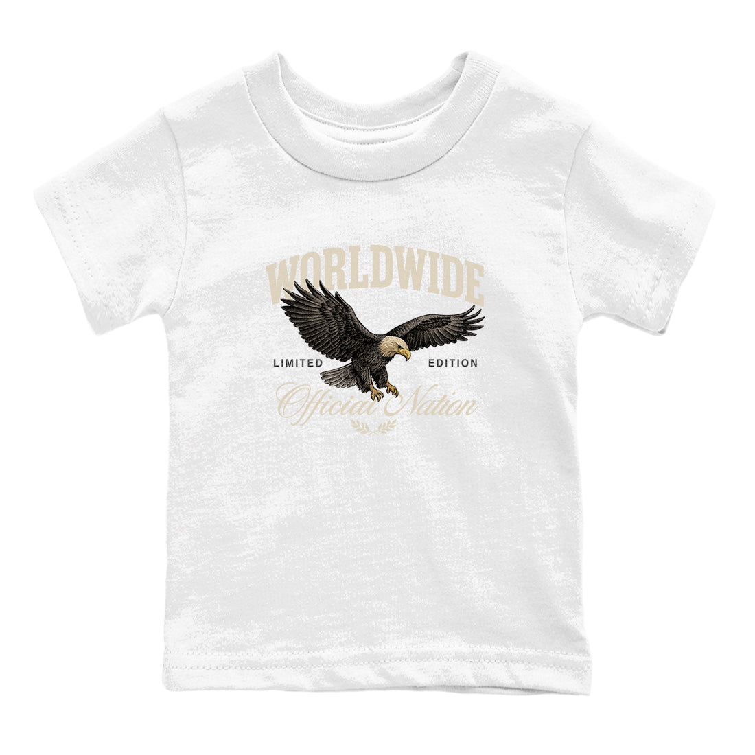 Sneaker Threads – Sneaker Tees To Match Air Foamposite One Pearl – Worldwide Official Nation Youth Graphic Tee White 2. Perfect for Jordan releases 2025 colorways.