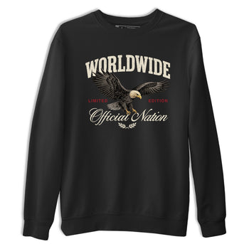 Sneaker Threads – Sneaker Tees To Match Air Foamposite One Pearl – Worldwide Official Nation Graphic Tee Black 2. Perfect for Jordan releases 2025 colorways.