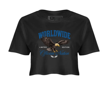 Sneaker match tees – Sneaker Tees To Match Air Jordan 1 Travis Scott Fragment Shoes – Worldwide Official Nation Crop T-Shirt Black 2
