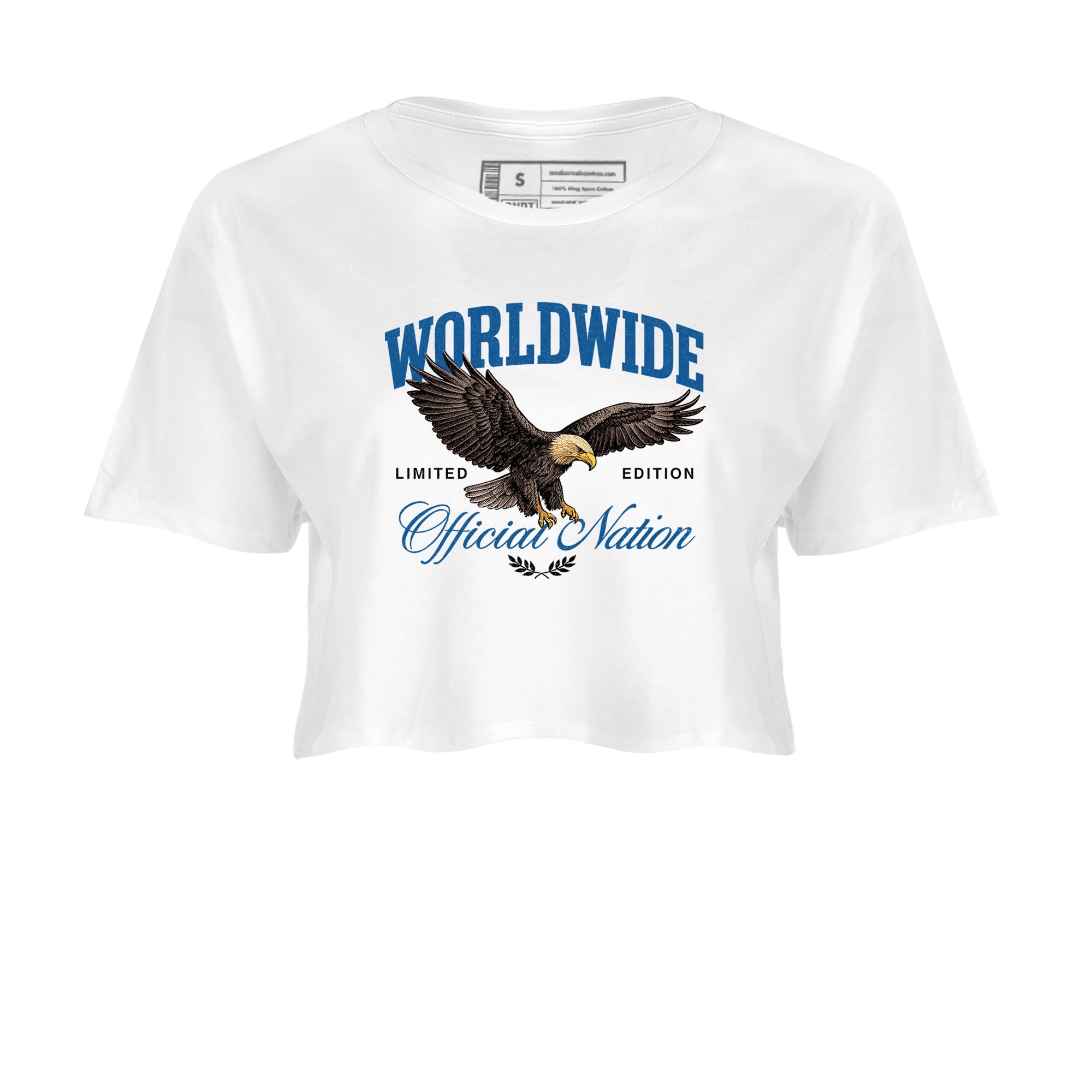 Sneaker match tees – Sneaker Tees To Match Air Jordan 1 Travis Scott Fragment Shoes – Worldwide Official Nation Crop T-Shirt White 2