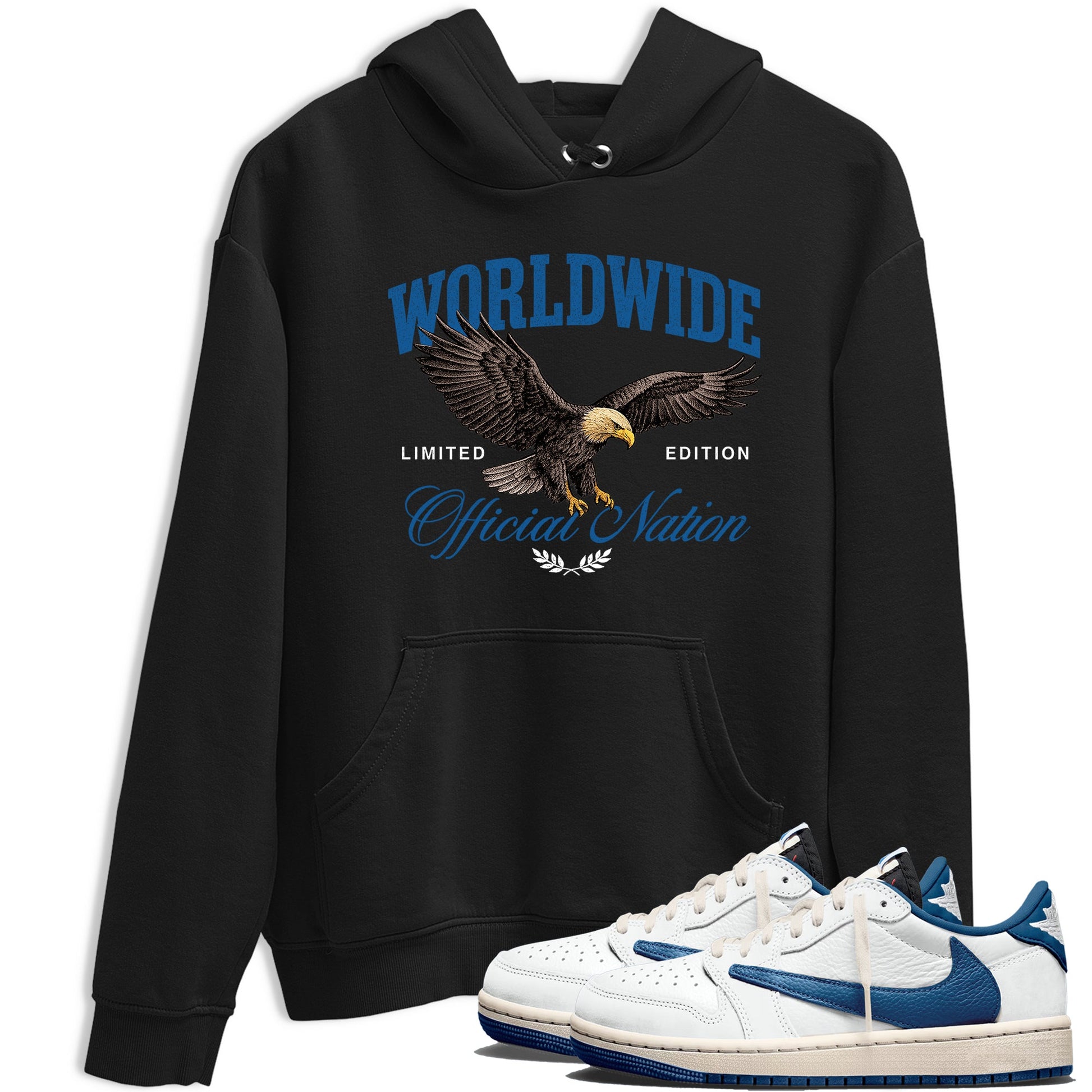 Sneaker match tees – Sneaker Tees To Match Air Jordan 1 Travis Scott Fragment Shoes – Worldwide Official Nation Tee Black 1