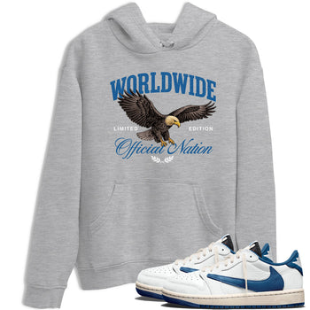 Sneaker match tees – Sneaker Tees To Match Air Jordan 1 Travis Scott Fragment Shoes – Worldwide Official Nation Tee Heather Grey 1