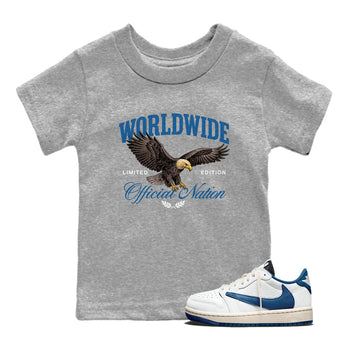 Worldwide Official Nation SNRT Sneaker Tees Kids - Air Jordan 1 Low Travis Scott Fragment - SNRT Sneaker T-shirts