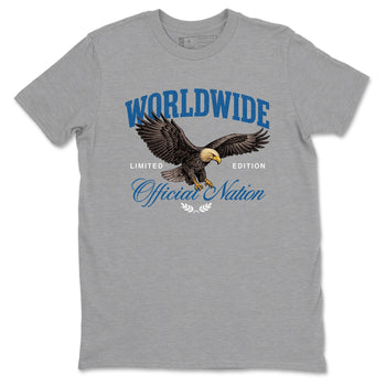 Sneaker match tees – Sneaker Tees To Match Air Jordan 1 Travis Scott Fragment Shoes – Worldwide Official Nation Tee Heather Grey 2