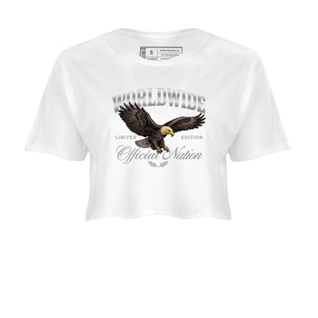 Sneaker match tees – Sneaker Tees To Match Air Jordan 11 Grand Finale Shoes – Worldwide Official Nation Crop T-Shirt White 2