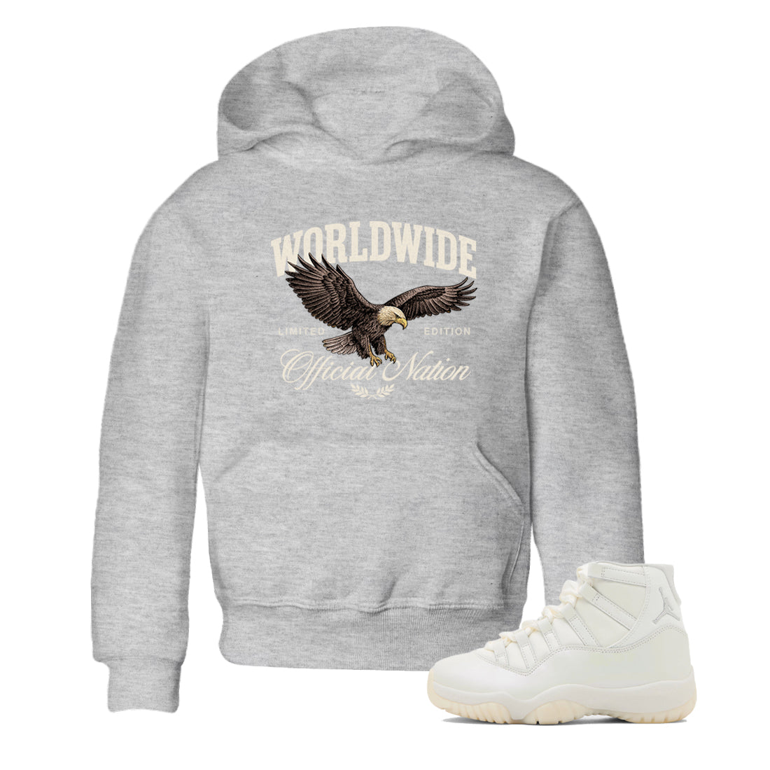 Worldwide Official Nation SNRT Sneaker Tees Kids - Air Jordan 11 Pearl - SNRT Sneaker T-shirts