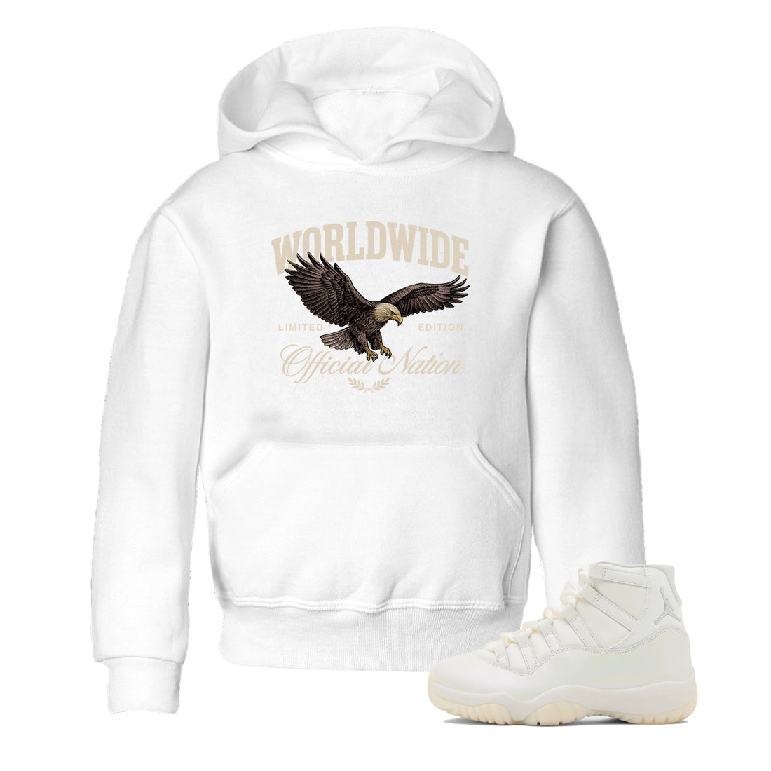 Worldwide Official Nation SNRT Sneaker Tees Kids - Air Jordan 11 Pearl - SNRT Sneaker T-shirts