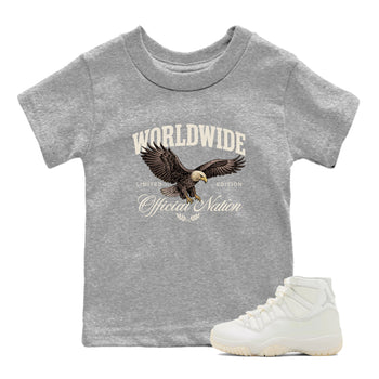 Worldwide Official Nation SNRT Sneaker Tees Kids - Air Jordan 11 Pearl - SNRT Sneaker T-shirts