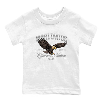 Sneaker match tees – Sneaker Tees To Match Air Jordan 11 Grand Finale Shoes – Worldwide Official Nation Kids T-Shirt White 2