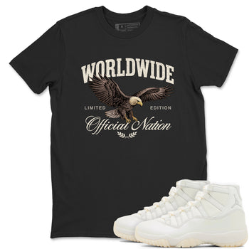 Worldwide Official Nation SNRT Sneaker Tees - Air Jordan 11 Pearl - SNRT Sneaker T-shirts