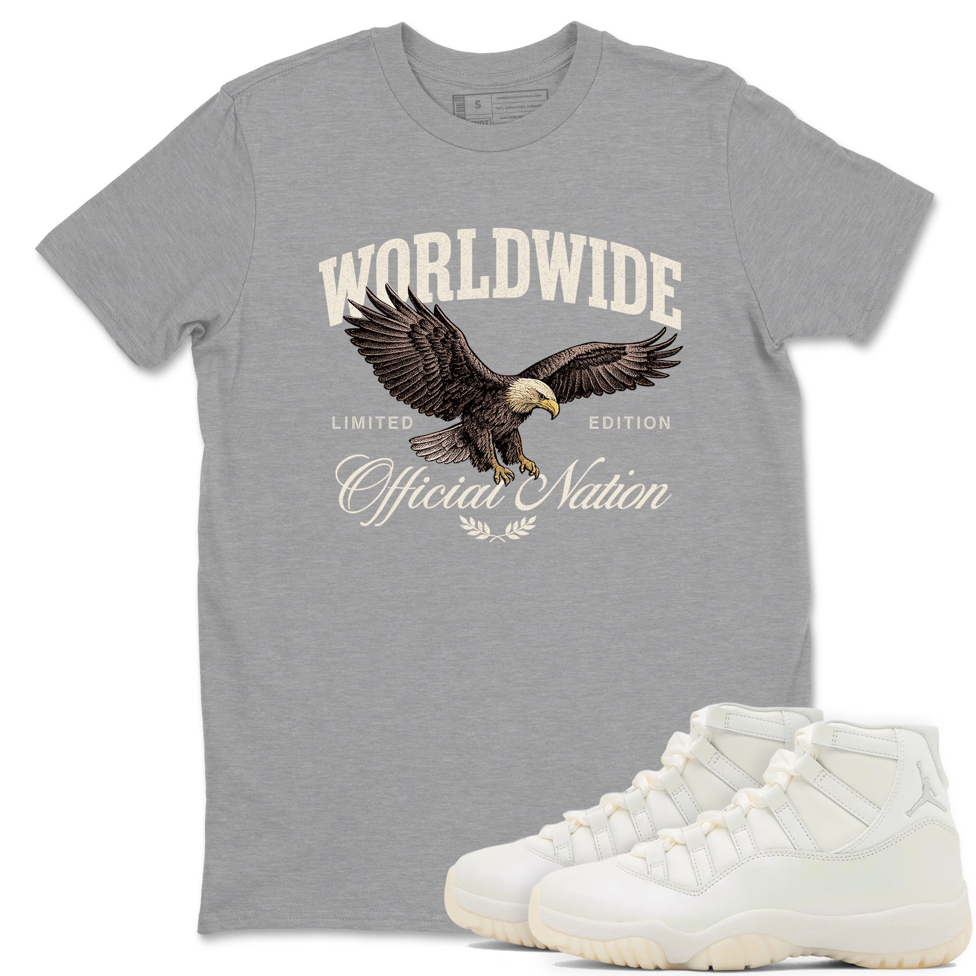 Worldwide Official Nation SNRT Sneaker Tees - Air Jordan 11 Pearl - SNRT Sneaker T-shirts