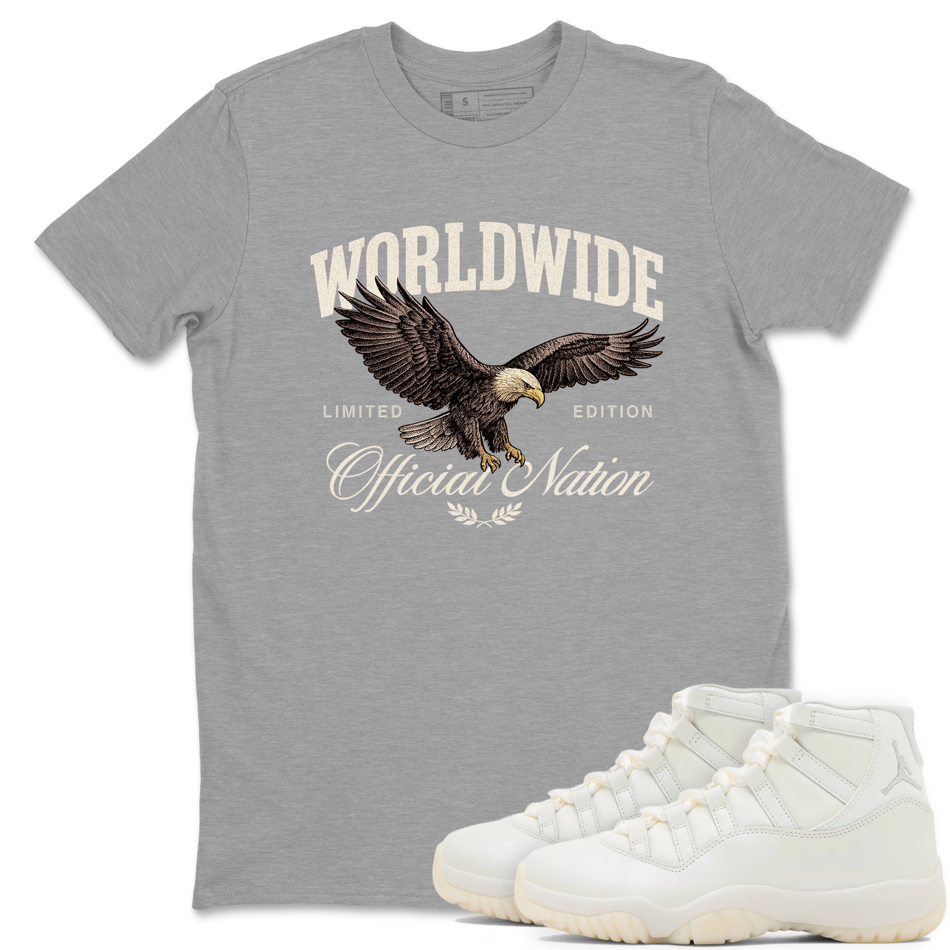 Worldwide Official Nation SNRT Sneaker Tees - Air Jordan 11 Pearl - SNRT Sneaker T-shirts