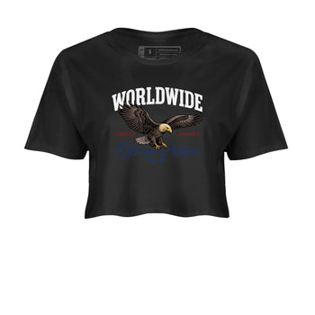 Sneaker match tees – Sneaker Tees To Match Air Jordan 11 Rare Air Shoes – Worldwide Official Nation Crop T-Shirt Black 2