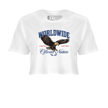 Sneaker match tees – Sneaker Tees To Match Air Jordan 11 Rare Air Shoes – Worldwide Official Nation Crop T-Shirt White 2