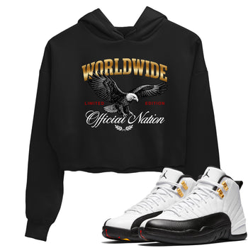Sneaker match tees – Sneaker Tees To Match Air Jordan 12 Taxi Shoes – Worldwide Official Nation Crop T-Shirt Black 1