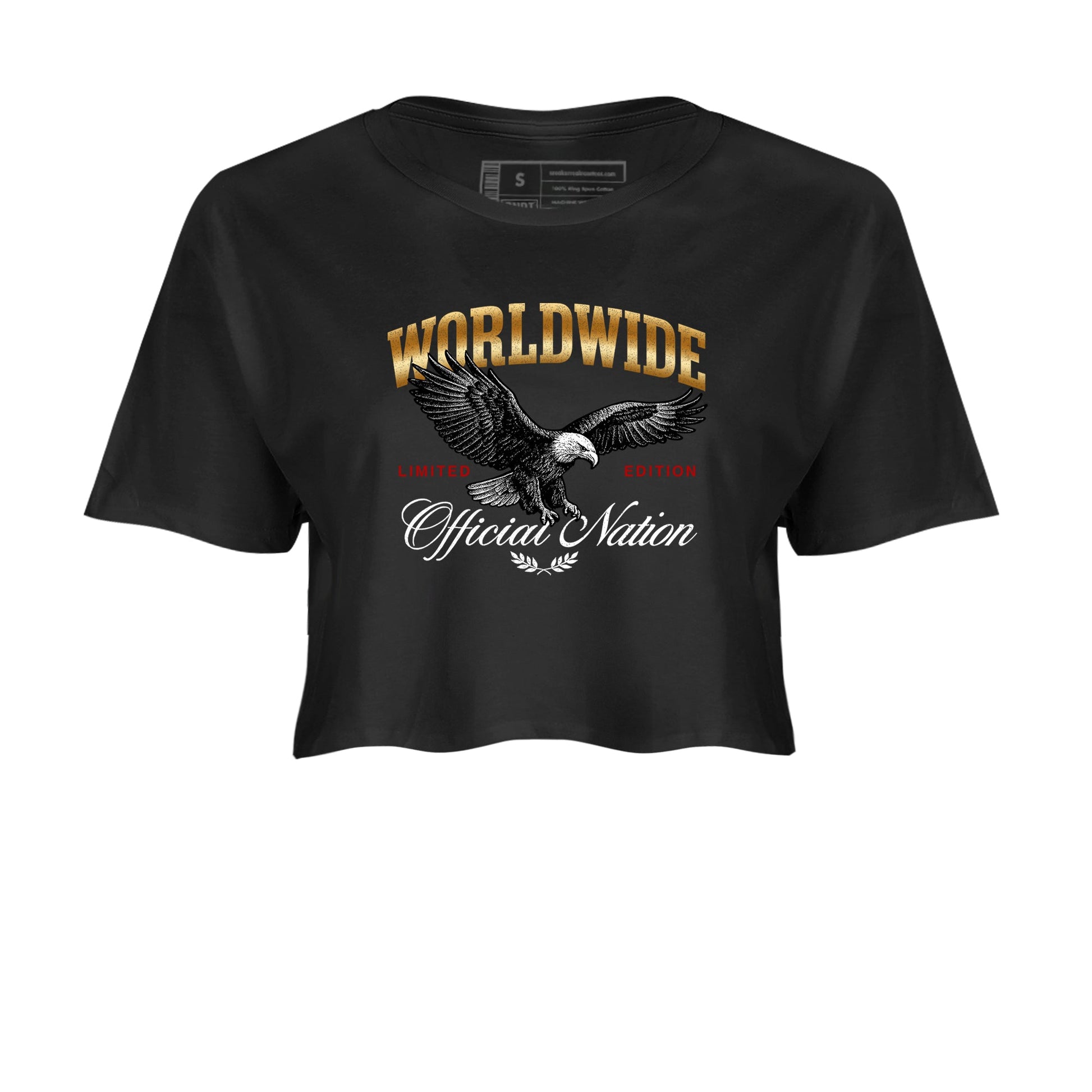 Sneaker match tees – Sneaker Tees To Match Air Jordan 12 Taxi Shoes – Worldwide Official Nation Crop T-Shirt Black 2