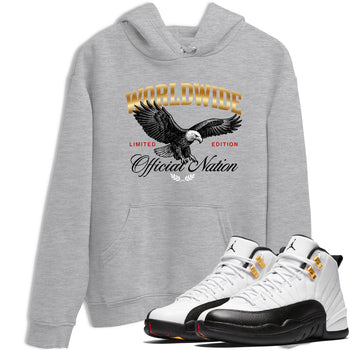 Sneaker match tees – Sneaker Tees To Match Air Jordan 12 Taxi Shoes – Worldwide Official Nation Tee Heather Grey 1