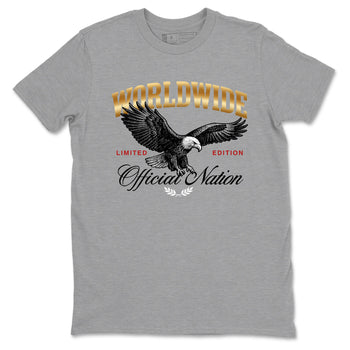 Sneaker match tees – Sneaker Tees To Match Air Jordan 12 Taxi Shoes – Worldwide Official Nation Tee Heather Grey 2