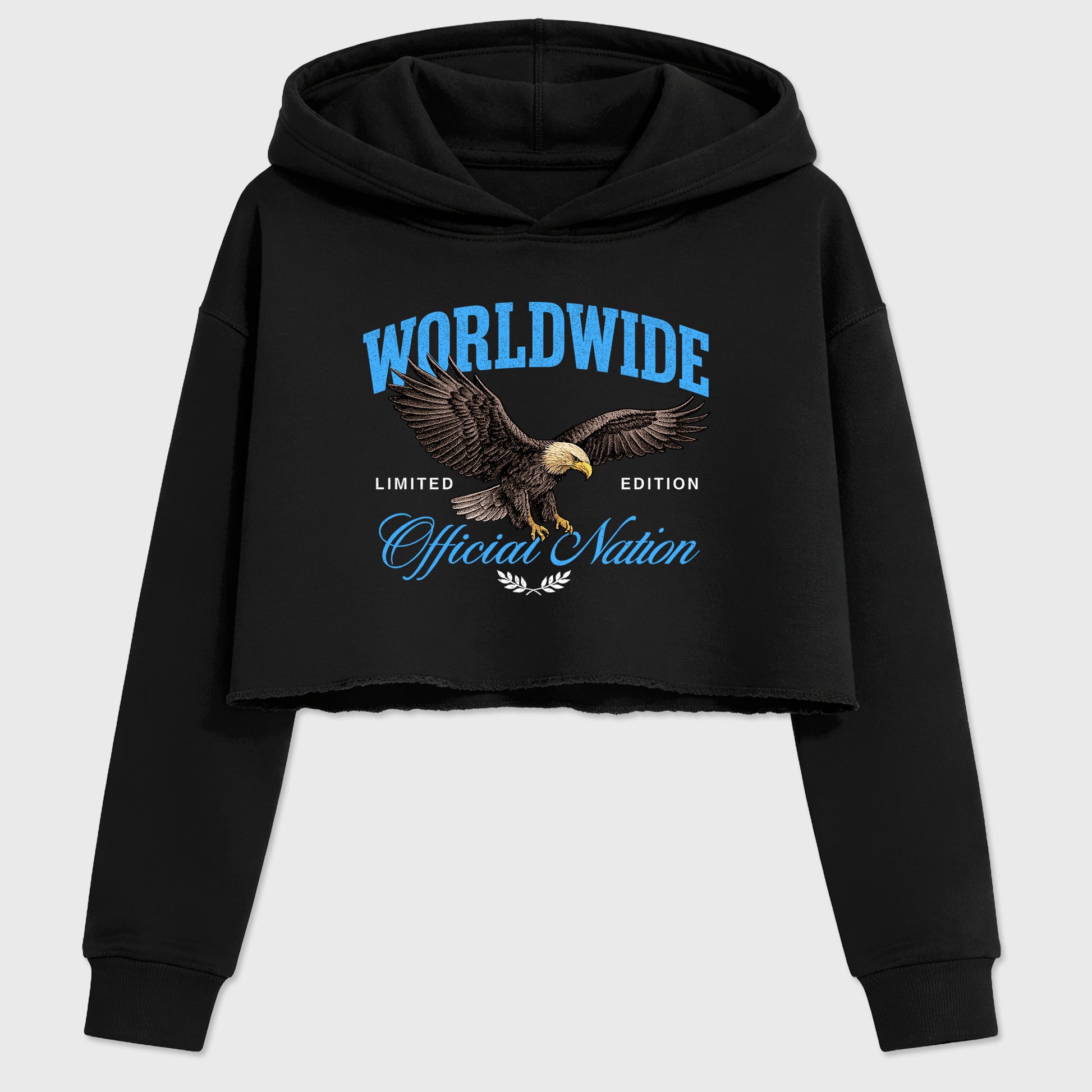 Sneaker match tees – Sneaker Tees To Match Air Jordan 14 University Blue Shoes – Worldwide Official Nation Crop T-Shirt Black 2