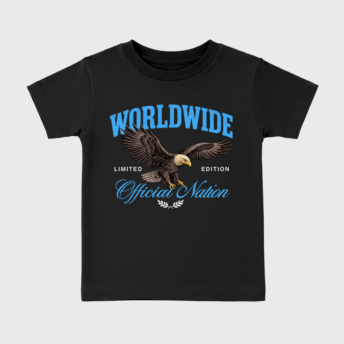 Sneaker match tees – Sneaker Tees To Match Air Jordan 14 University Blue Shoes – Worldwide Official Nation Kids T-Shirt Black 2