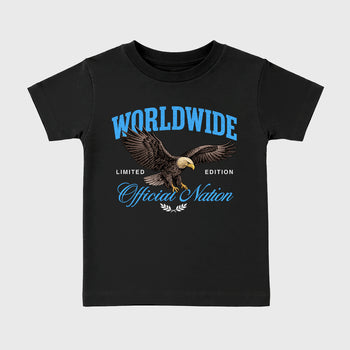 Sneaker match tees – Sneaker Tees To Match Air Jordan 14 University Blue Shoes – Worldwide Official Nation Kids T-Shirt Black 2