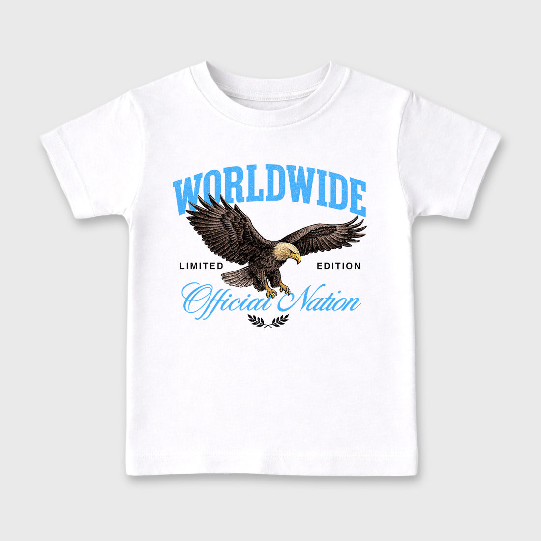 Sneaker match tees – Sneaker Tees To Match Air Jordan 14 University Blue Shoes – Worldwide Official Nation Kids T-Shirt White 2