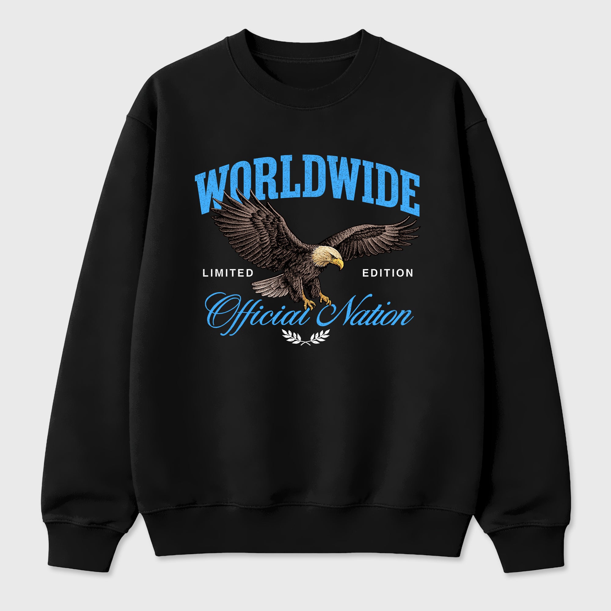 Sneaker match tees – Sneaker Tees To Match Air Jordan 14 University Blue Shoes – Worldwide Official Nation Tee Black 2