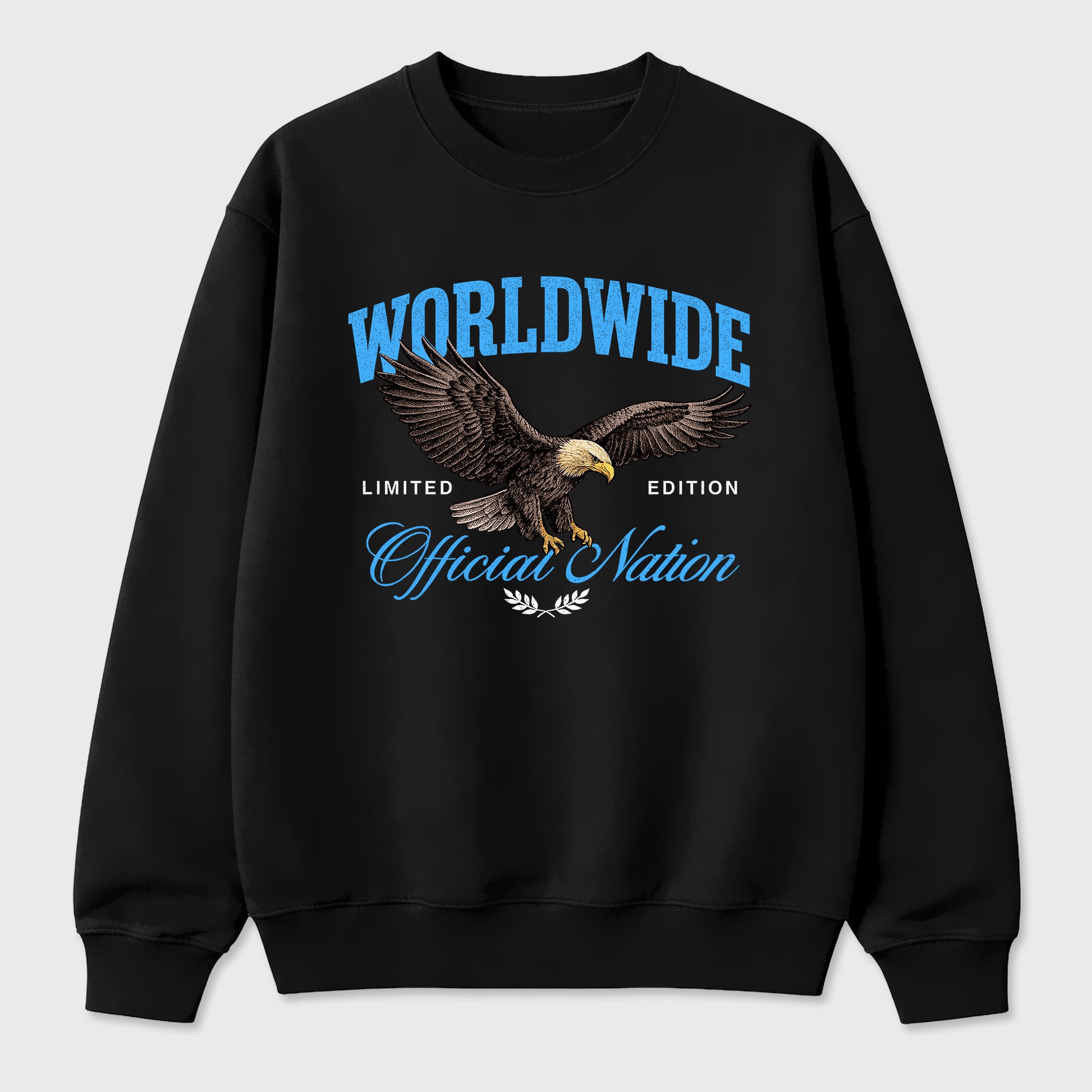 Sneaker match tees – Sneaker Tees To Match Air Jordan 14 University Blue Shoes – Worldwide Official Nation Tee Black 2