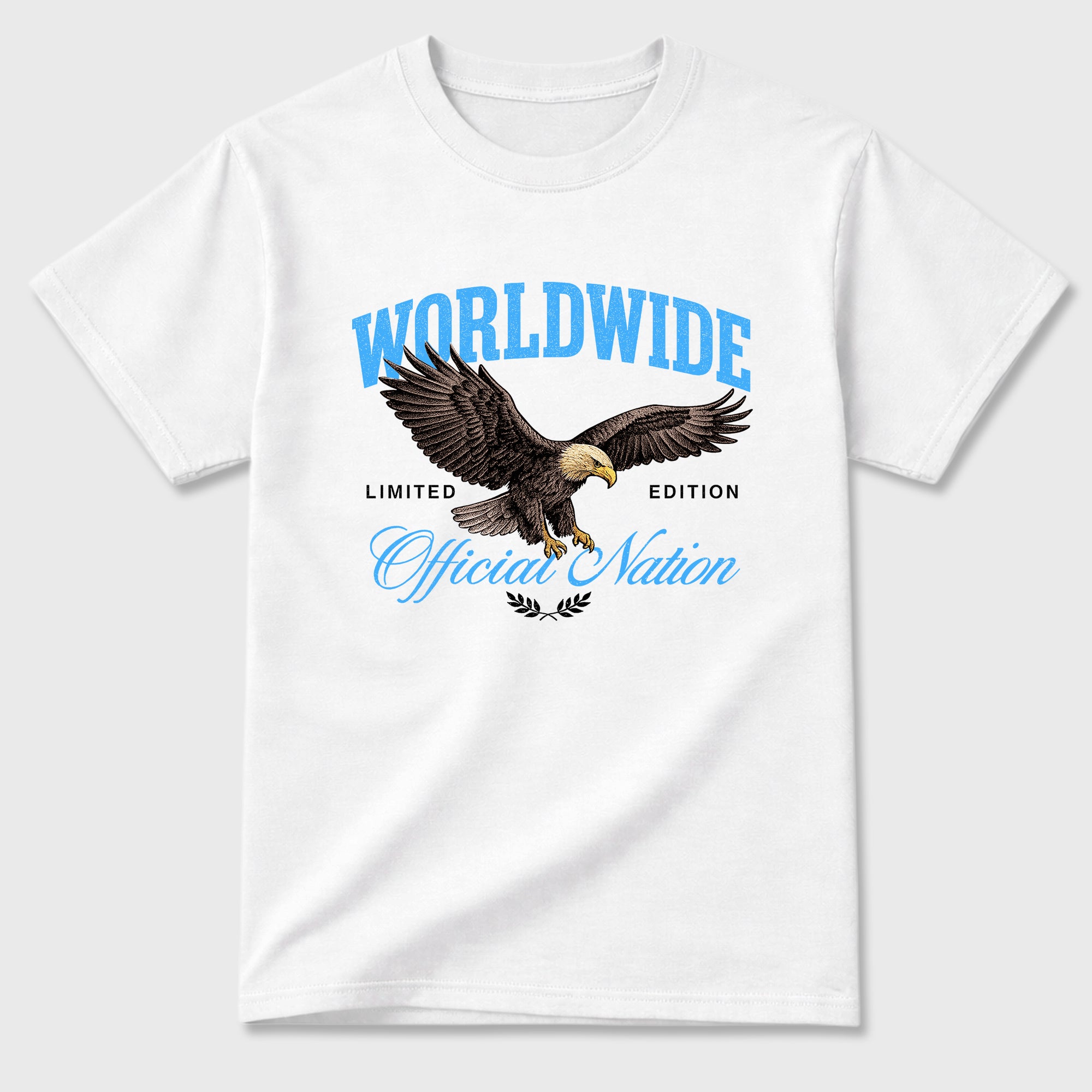 Sneaker match tees – Sneaker Tees To Match Air Jordan 14 University Blue Shoes – Worldwide Official Nation Tee White 2