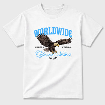 Sneaker match tees – Sneaker Tees To Match Air Jordan 14 University Blue Shoes – Worldwide Official Nation Tee White 2