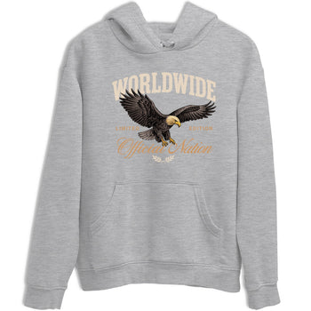 Best Christmas gifts for sneakerheads  – Sneaker Tees To Match Air Jordan 3 Champagne and Oysters Sneakers – Worldwide Official Nation Graphic Tee Heather Grey 2