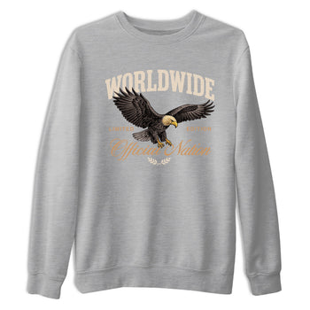 Best Christmas gifts for sneakerheads  – Sneaker Tees To Match Air Jordan 3 Champagne and Oysters Sneakers – Worldwide Official Nation Graphic Tee Heather Grey 2