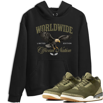 Sneaker Threads – Sneaker Threads To Match Air Jordan 3 Family Affair Shoes – Worldwide Official Nation Tee Black 1
