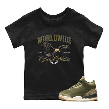 Sneaker Threads – Sneaker Threads To Match Air Jordan 3 Family Affair Shoes – Worldwide Official Nation Kids T-Shirt Black 1