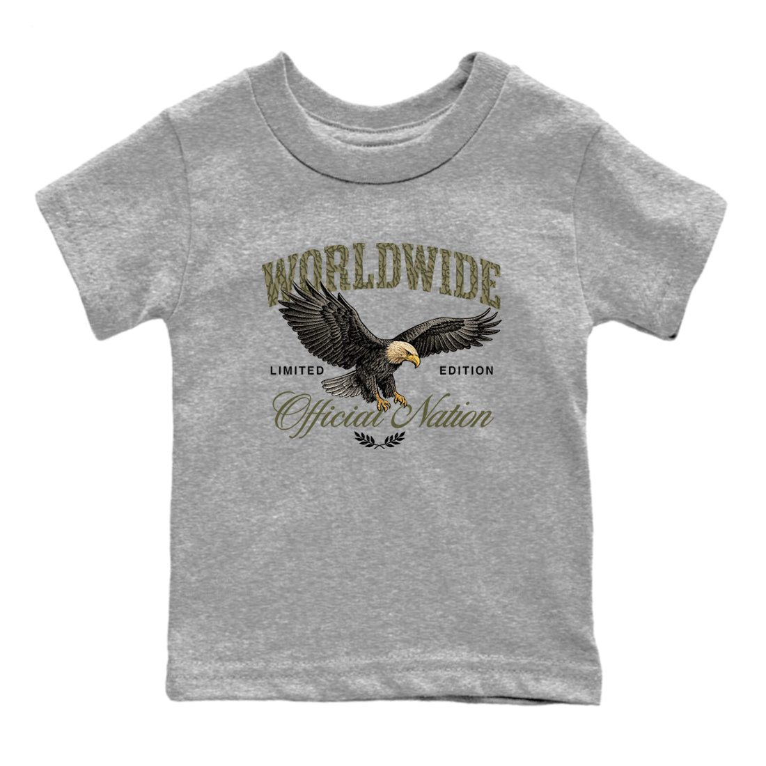 Sneaker Threads – Sneaker Threads To Match Air Jordan 3 Family Affair Shoes – Worldwide Official Nation Kids T-Shirt Heather Grey 2
