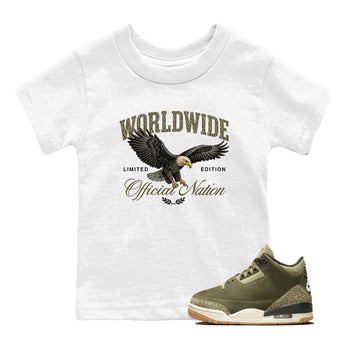 Sneaker Threads – Sneaker Threads To Match Air Jordan 3 Family Affair Shoes – Worldwide Official Nation Kids T-Shirt White 1