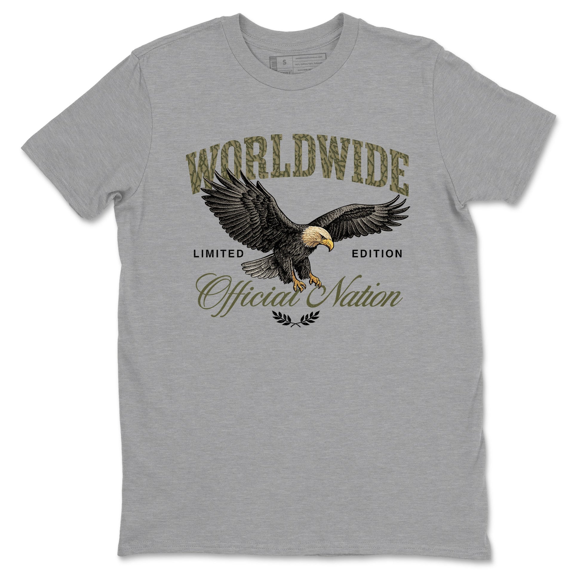 Sneaker Threads – Sneaker Threads To Match Air Jordan 3 Family Affair Shoes – Worldwide Official Nation Tee Heather Grey 2