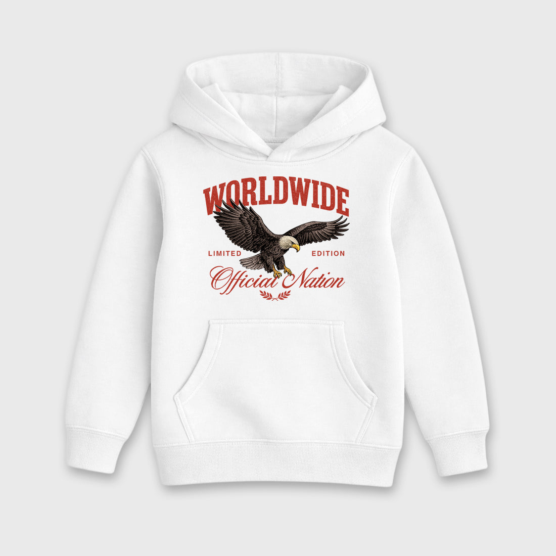 Worldwide Official Nation affordable baby and kids t-shirt designed to match the Air Jordan 4 Brick After Brick, featuring coordinated White 2 options for the perfect little sneakerhead streetwear look.
