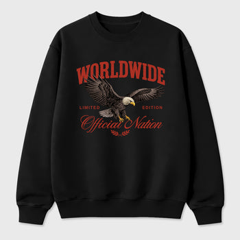 Worldwide Official Nation Graphic T-Shirt sneaker match tee designed for the Air Jordan 4 Brick After Brick, featuring coordinated color options for a perfect streetwear match. Black 2 shirt.