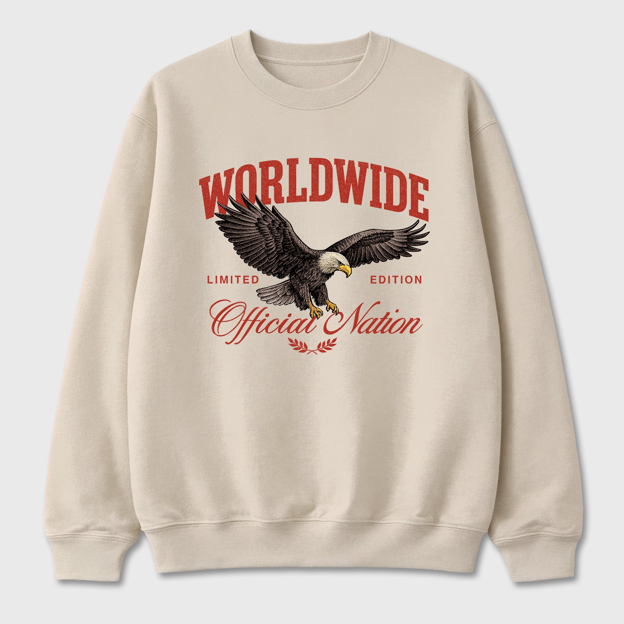 Worldwide Official Nation Graphic T-Shirt sneaker match tee designed for the Air Jordan 4 Brick After Brick, featuring coordinated color options for a perfect streetwear match. Natural 2 shirt.