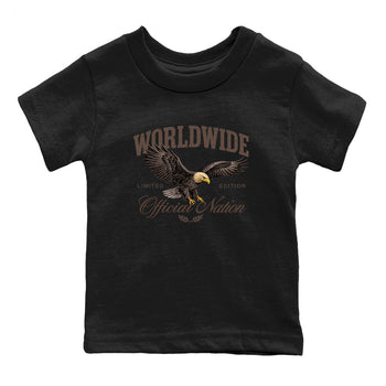 Sneaker match tees – Sneaker Tees To Match Air Jordan 4 Cave Stone Shoes – Worldwide Official Nation Kids T-Shirt Black 2