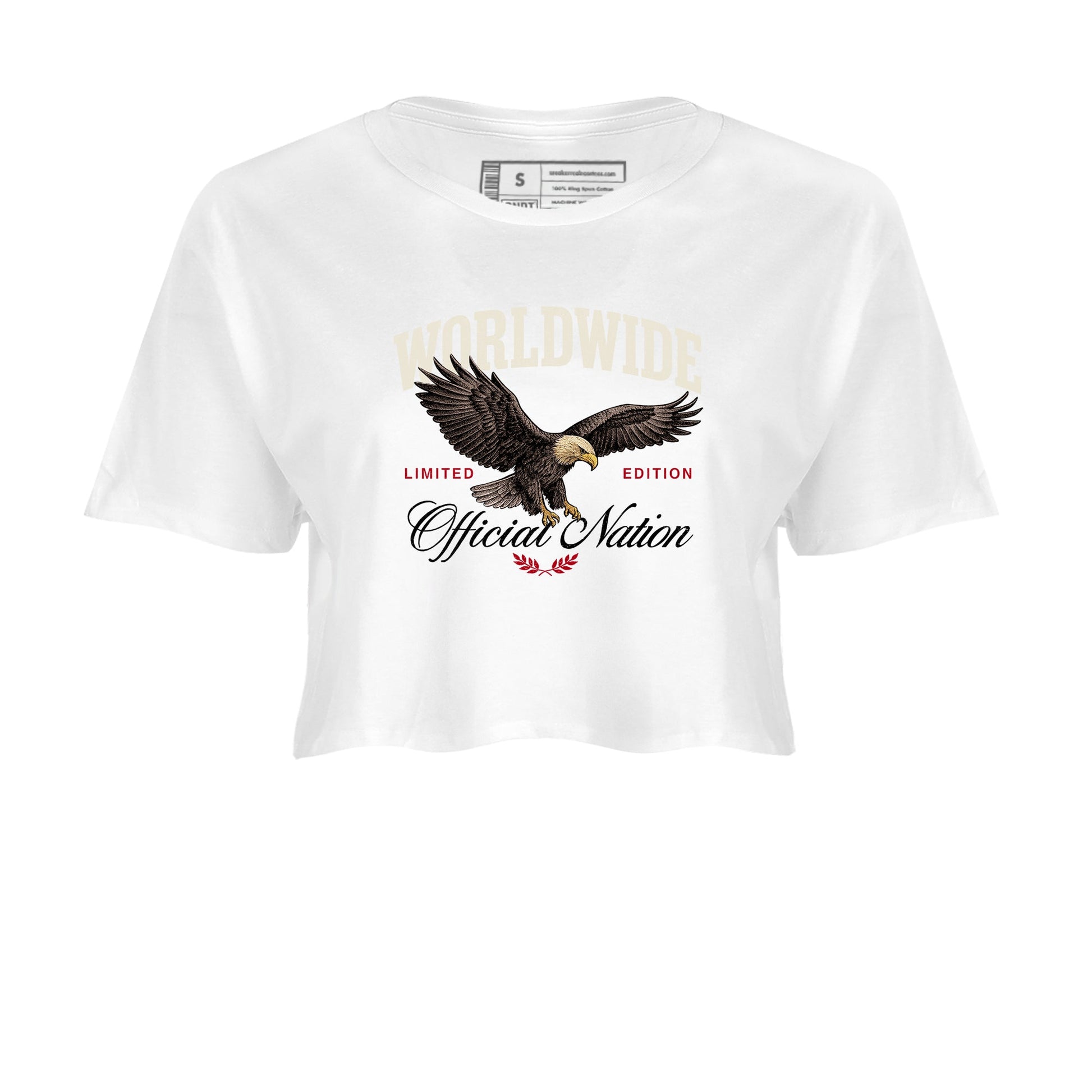 Sneaker match tees – Sneaker Tees To Match Air Jordan 4 Flight Club Shoes – Worldwide Official Nation Crop T-Shirt White 2