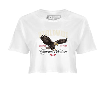Sneaker match tees – Sneaker Tees To Match Air Jordan 4 Flight Club Shoes – Worldwide Official Nation Crop T-Shirt White 2