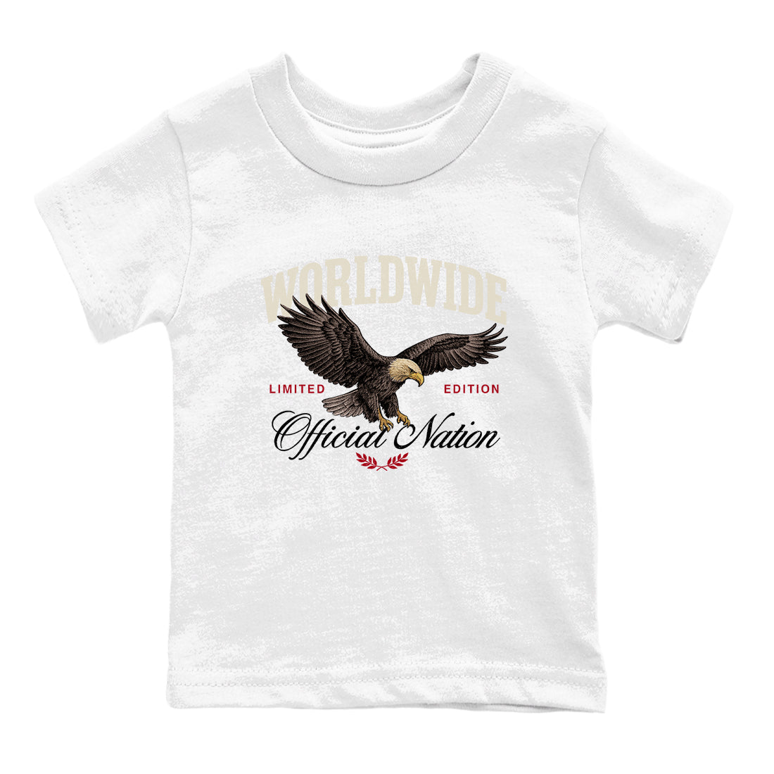 Sneaker match tees – Sneaker Tees To Match Air Jordan 4 Flight Club Shoes – Worldwide Official Nation Kids T-Shirt White 2