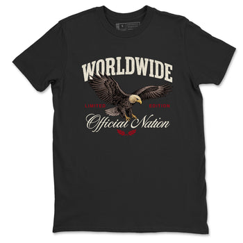 Sneaker match tees – Sneaker Tees To Match Air Jordan 4 Flight Club Shoes – Worldwide Official Nation Tee Black 2