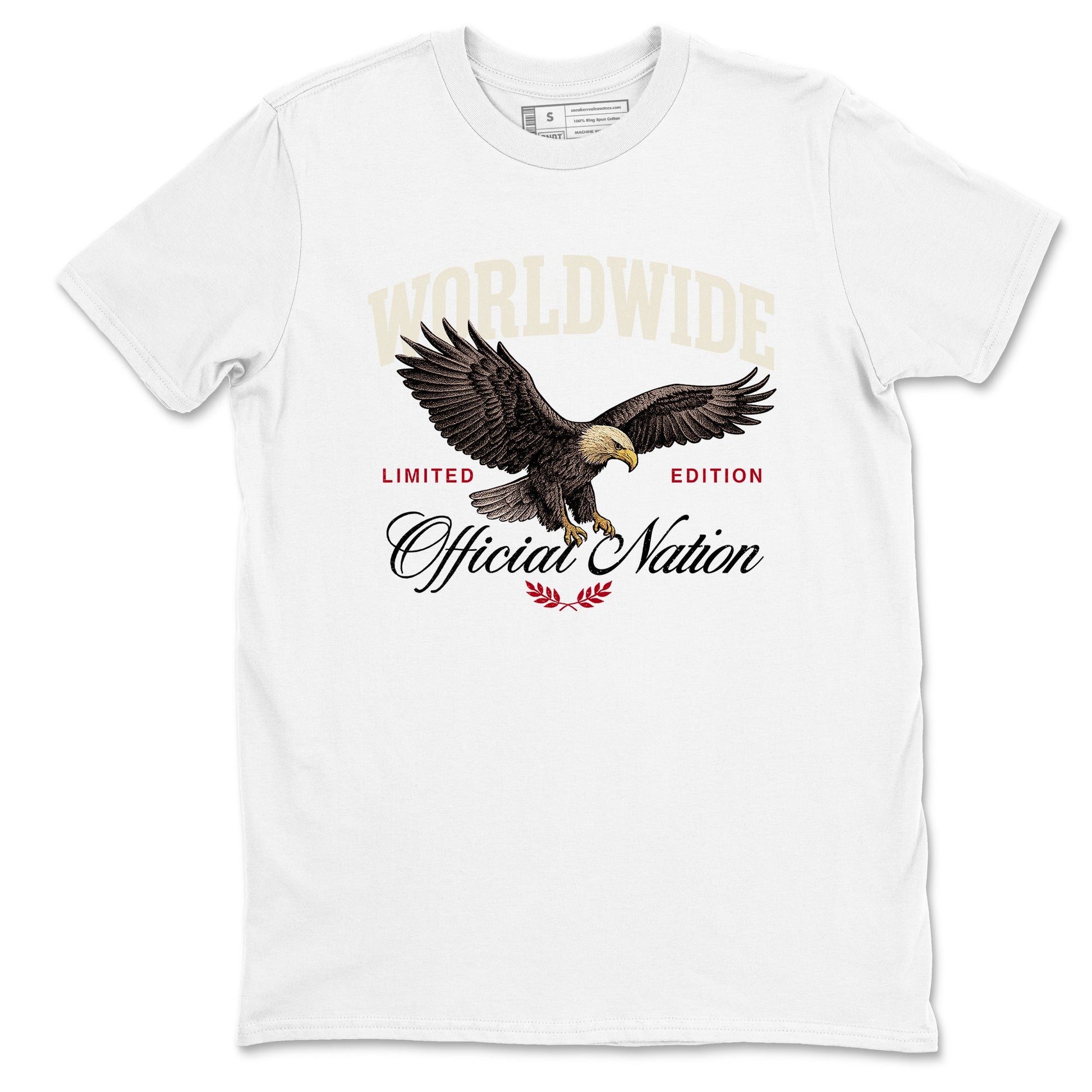 Sneaker match tees – Sneaker Tees To Match Air Jordan 4 Flight Club Shoes – Worldwide Official Nation Tee White 2